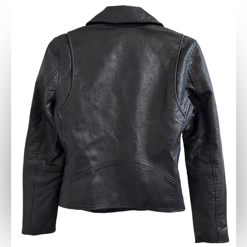 BLANK NYC Vegan Leather Moto Jacket In Onyx Sz XS/S ✨NWT✨ - Picture 8 of 14